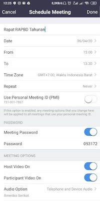 Cara Membuat Schedule Meeting di Aplikasi Zoom Android/IOS