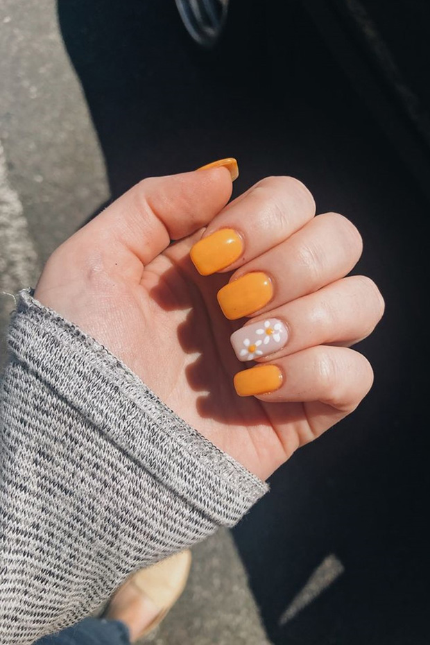 50+ Cute And Highly Fashionable Flower-Style Nail Art Design Ideas ...