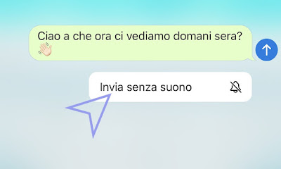 Telegram menù per inviare un messaggio silenzioso