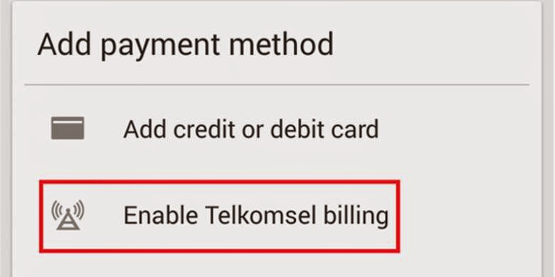 cara aktivasi metode pembayaran potong pulsa telkomsel