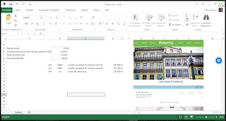 Folha de cálculo disponibilizada por João Fonseca, Perito Avaliador de Imóveis.