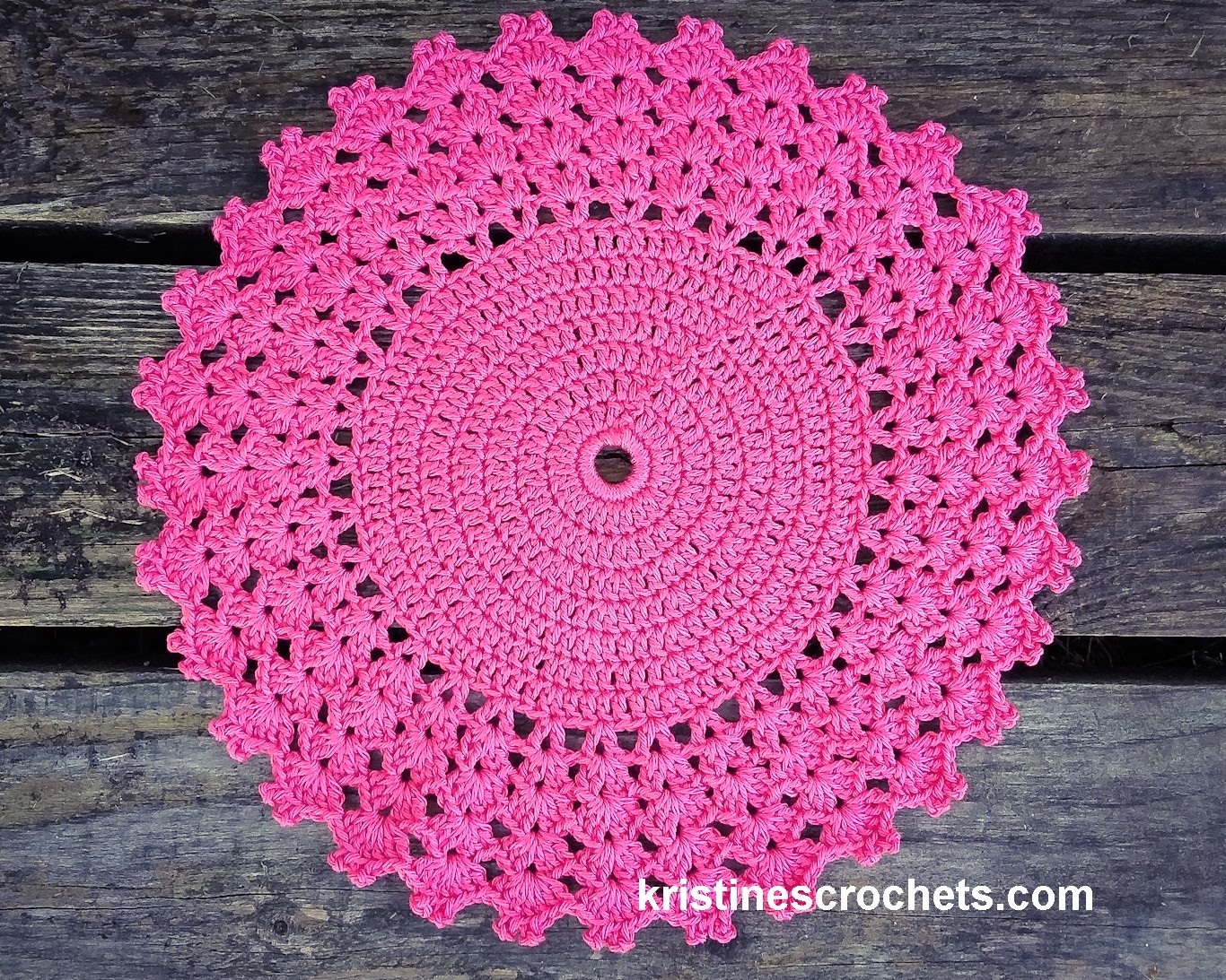 KristinesCrochets Doily Placemat Easy Crochet Pattern