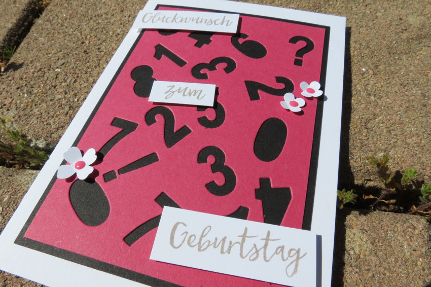 Karte mit vielen Zahlen