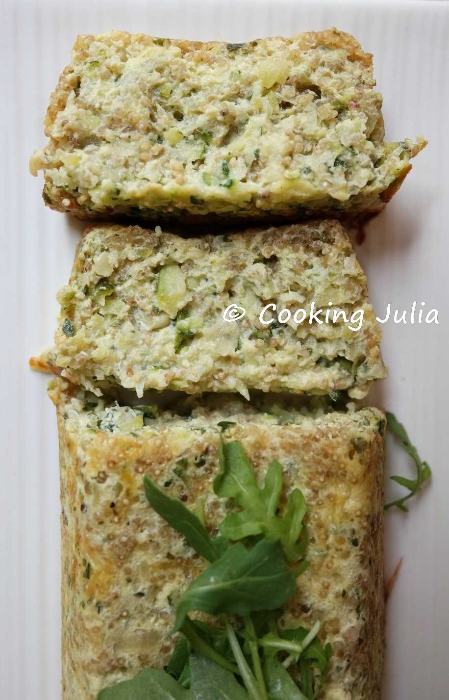 COOKING JULIA TERRINE DE COURGETTE AU QUINOA