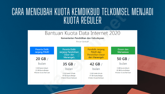 3 Cara Mengubah Kuota Kemendikbud Telkomsel Menjadi Kuota Reguler Kangarif Net