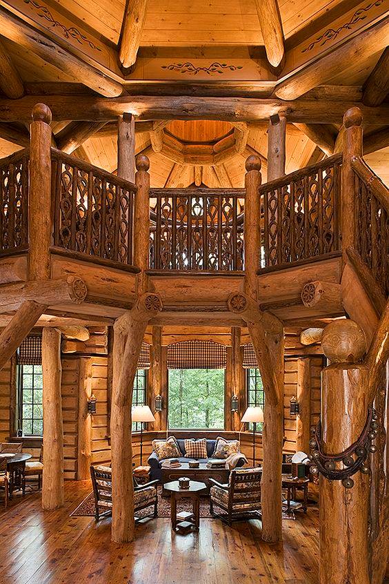 45 ideas de interiores de cabañas de madera | Construccion y
