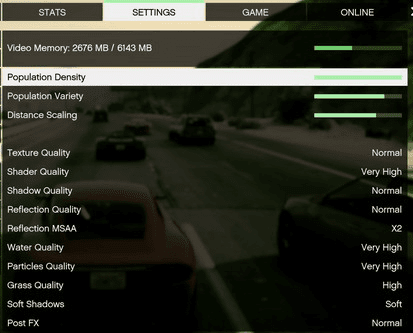 Contoh cara setting grafik di GTA V