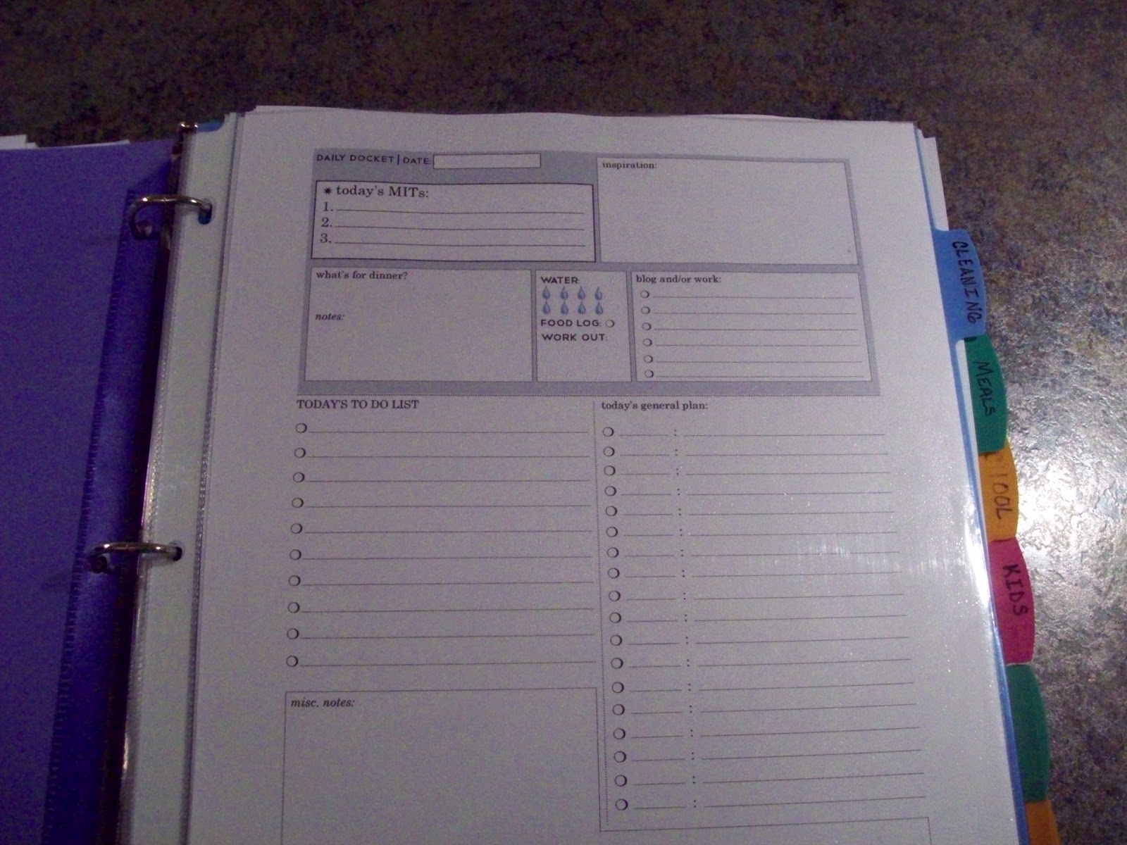 Teaching Little Miracles NTR Command Center and Home Management Binder