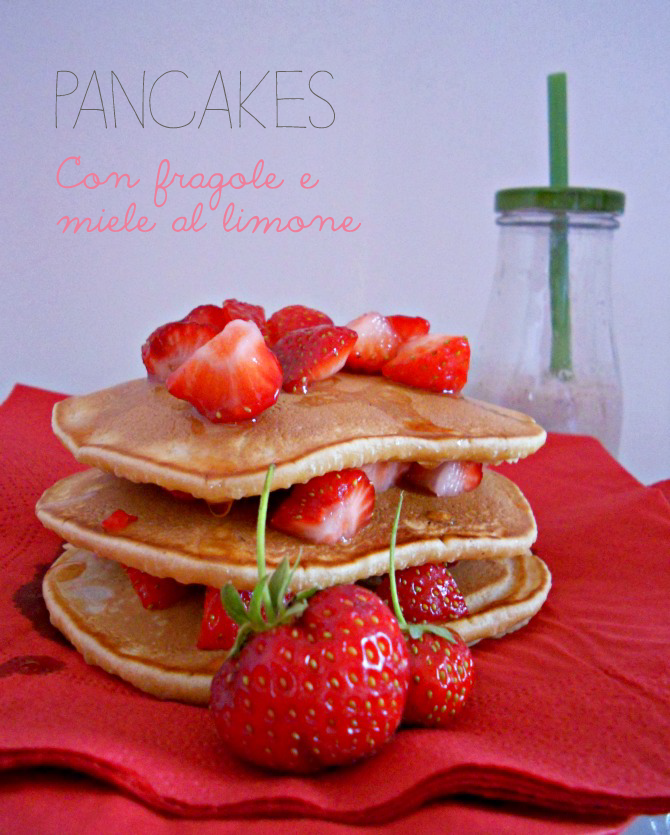 pancakes alle fragole - strawberries pancakes
