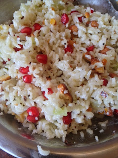 Seasoned spicy curd rice, mixed curd rice