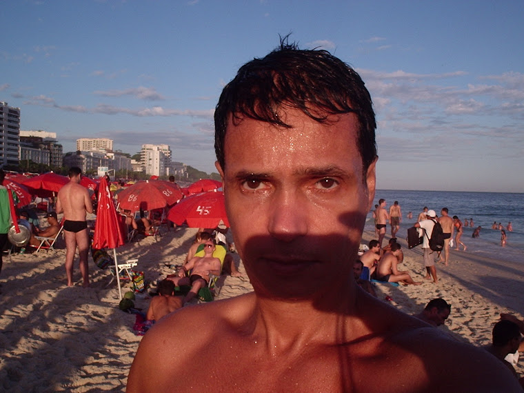 Eu na praia de Ipanema