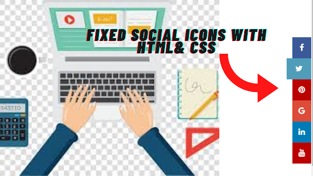 Create Social media icon with HTML and CSS|Social media 