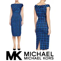 MICHAEL KORS Dress and CHRİSTİAN LOUBOUTİN Pumps - Style of Queen Maxima of Netherlands