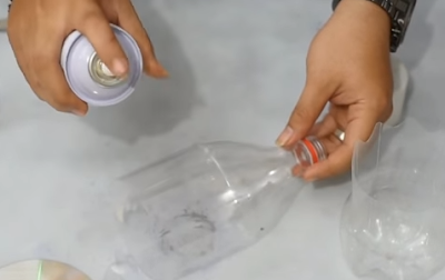 Cara Mudah Membuat Pot Bunga Cantik Dari Botol Plastik Bekas 