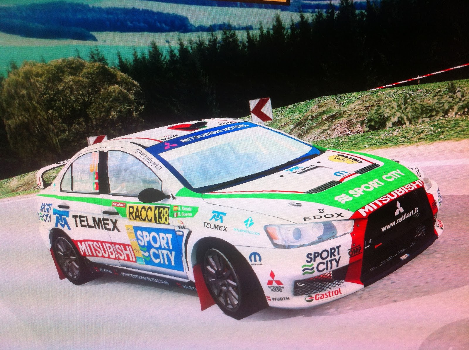 RBR Mexico Mitsubishi Lancer Evo X Benito Guerra