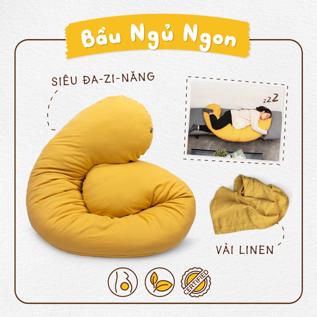 [A159] Review gối bầu Đậu Khuyết, tại sao mẹ bầu nên có?