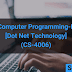 Computer Programming–II (a) (Dot Net Technologies) (CS-4006)