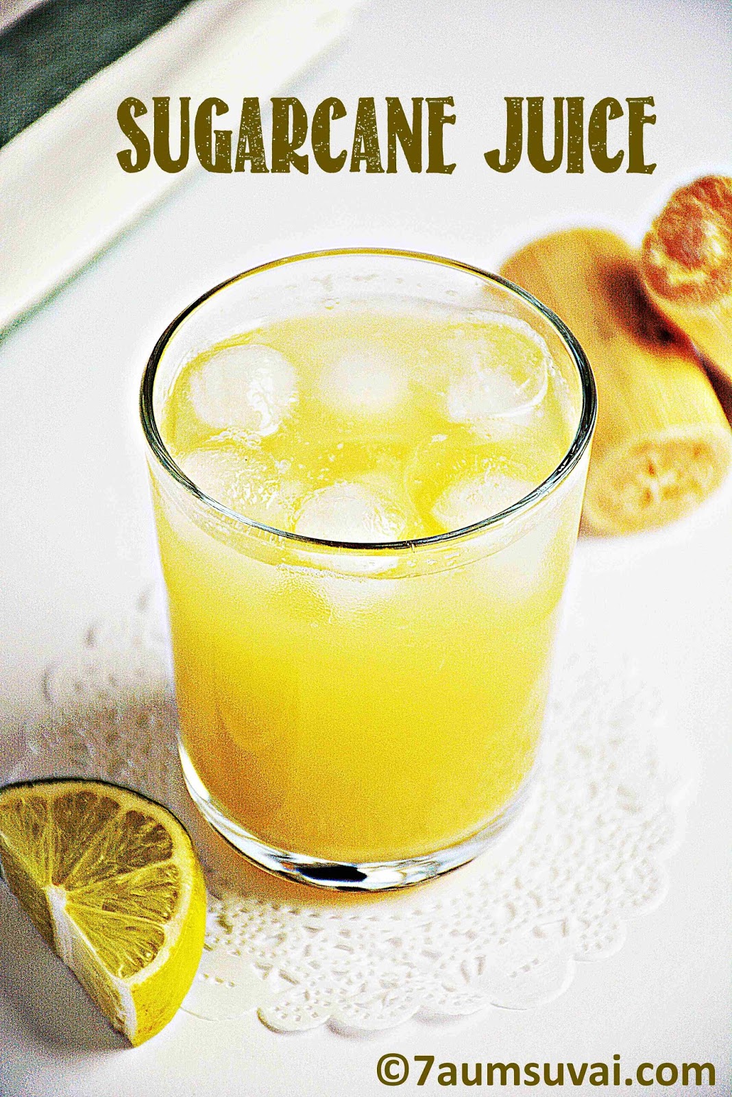 Sugarcane juice / Karumbu juice / Karumbu saaru / How to make sugarcane