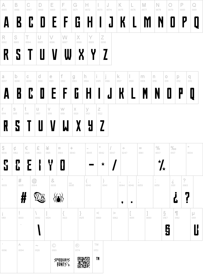 tipografia liga de la justicia abecedario alfabeto