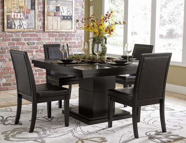 Beautiful examples of leather chairs for dining room!