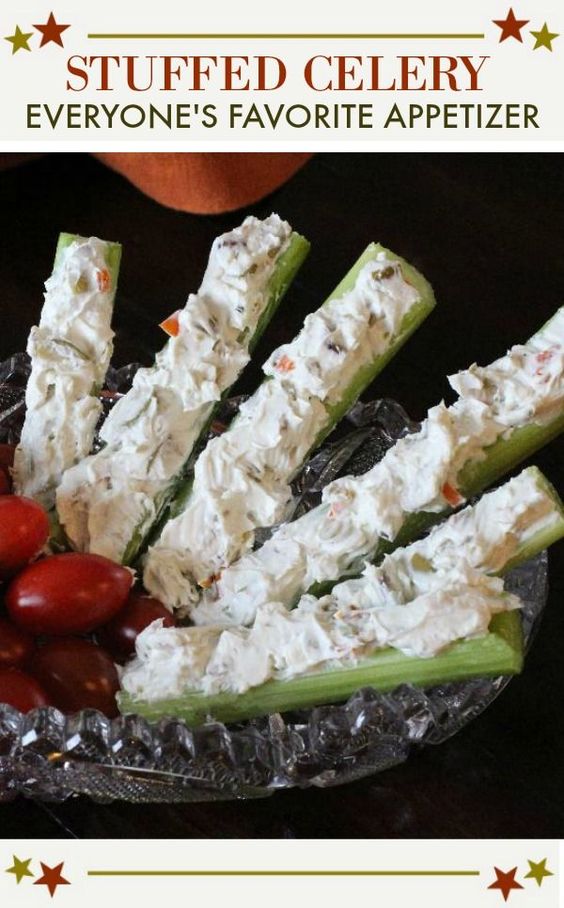 Stuffed Celery Appetizer Easy Food Recipes