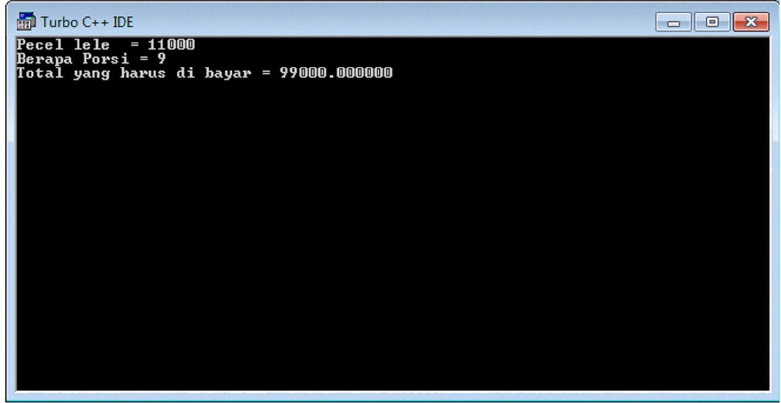 Maulana Syarif Hidayatulloh: PROGRAM SEDERHANA C++ (SISTEM PADA MENU ...