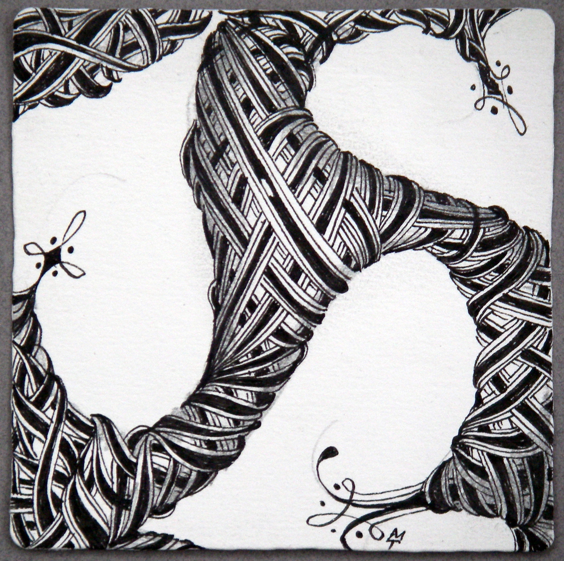 Zentangle: Happy Valentine's Day