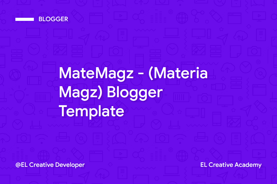 MateMagz - Material Design Lightweight Blogger Template
