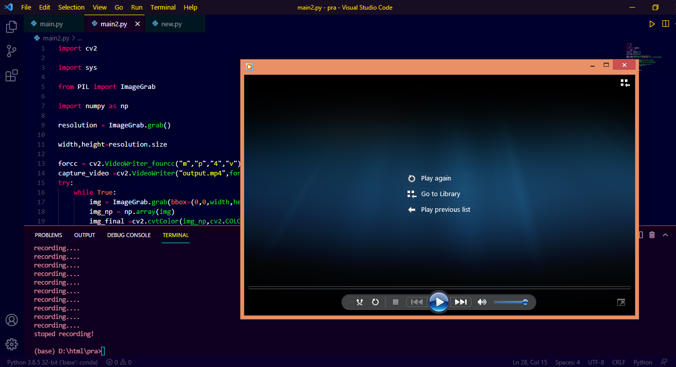 Complete Screen Recorder in Python