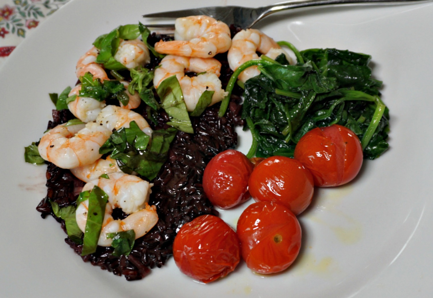 Black rice risotto with shrimp | Hiking and Cooking in the South of France