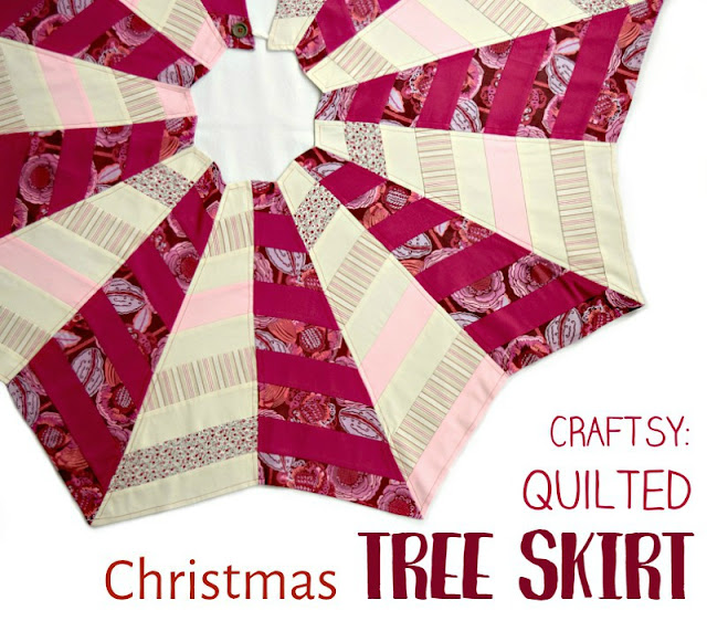 The Quilted Christmas Tree Skirt AppleGreen Cottage