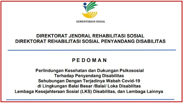 Download Pedoman Cegah Covid-19 untuk Penyandang Disabilitas KEMENSOS RI