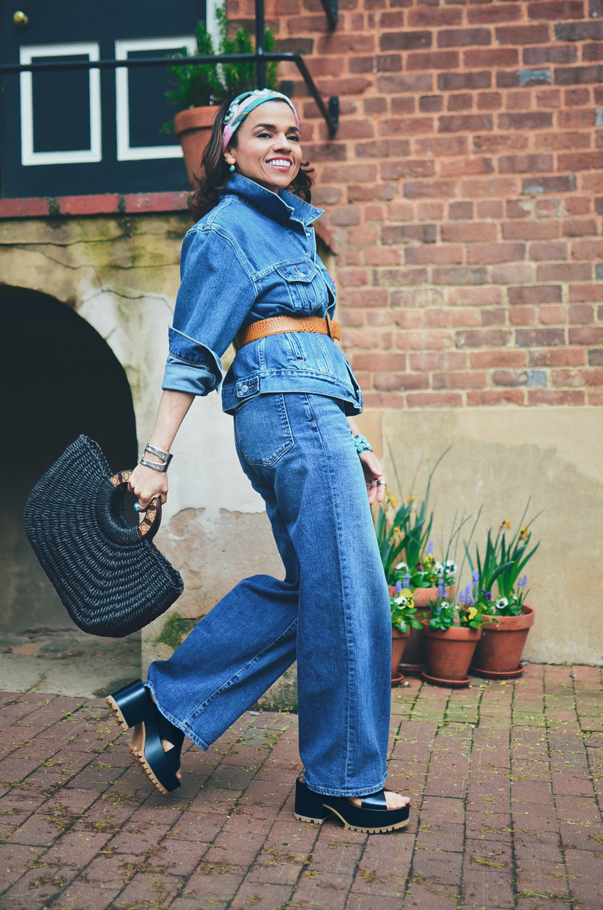 Matching A Denim Jacket With Jeans How I Made It Work MY SMALL WARDROBE