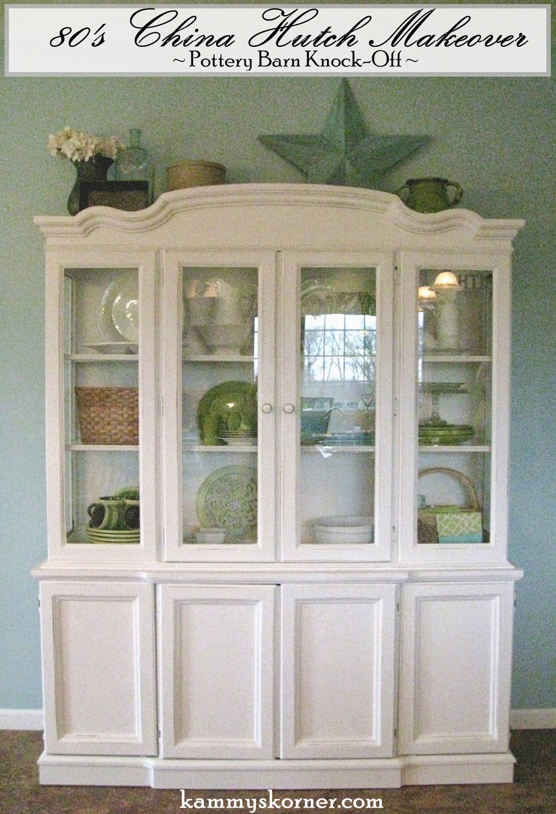 Kammy s Korner Marie s 80 s Hutch Makeover Creative But Blogless