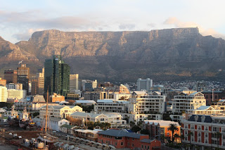 Large city with skyscrapers - Table Mountain, South Africa