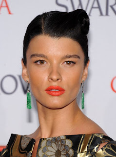 Crystal Renn In Emerald Earring