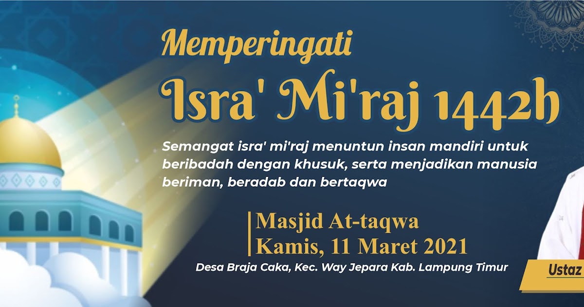 Gambar Spanduk Isra Mi Raj