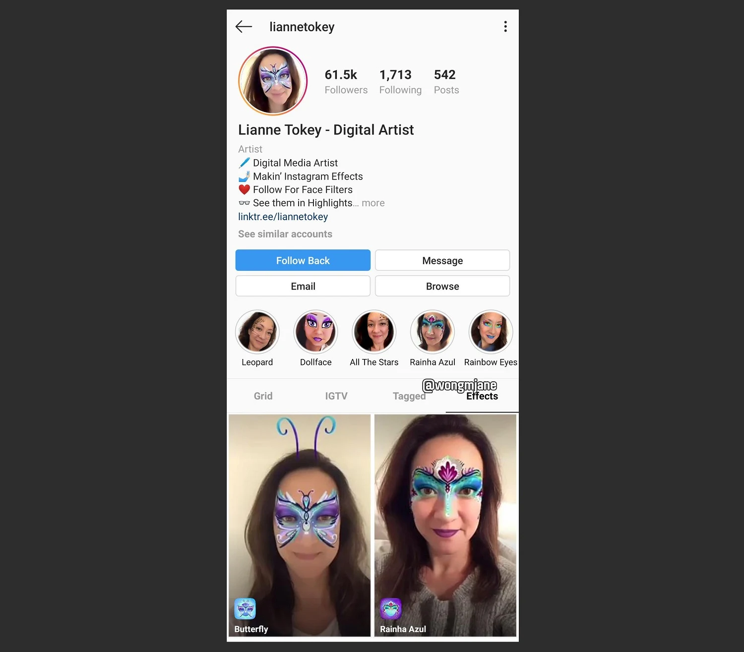 Instagram's new AR filters feature is it's version of the community lenses Snapchat has