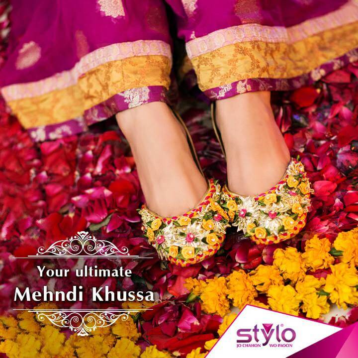 Renowned Pakistani footwear brand Stylo shoes bridal collection 2017online