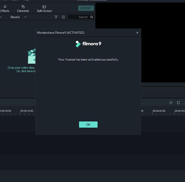 Download and activate the full Filmora software with a computer