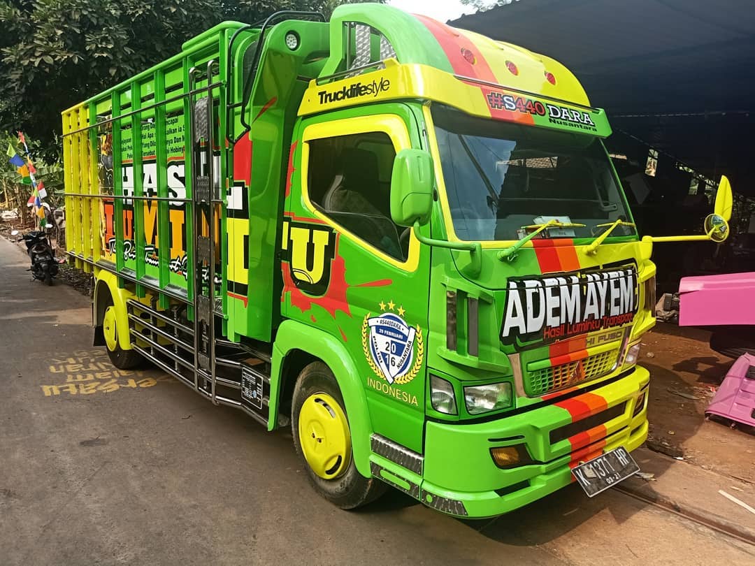 Mitsubishi Canter Truk Keren Modifikasi Variasi Bak Kayu