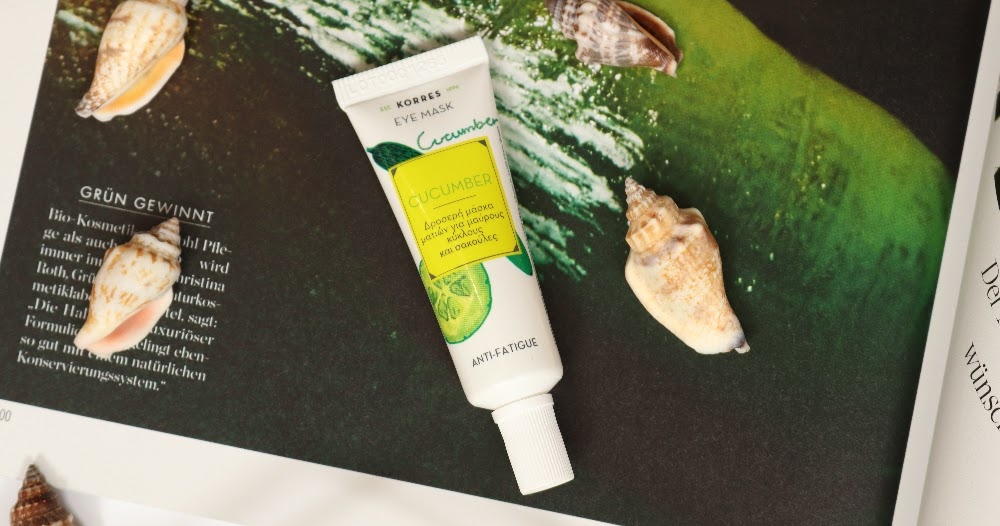 MacKarrie Beauty Style Blog Korres Cucumber Eye Mask