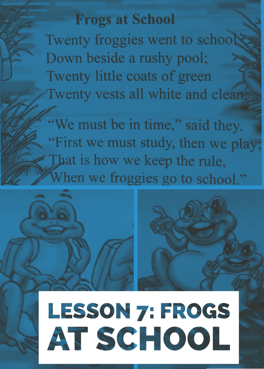 Twenty Froggies Went To School Down Beside A Rushy Pool School Walls