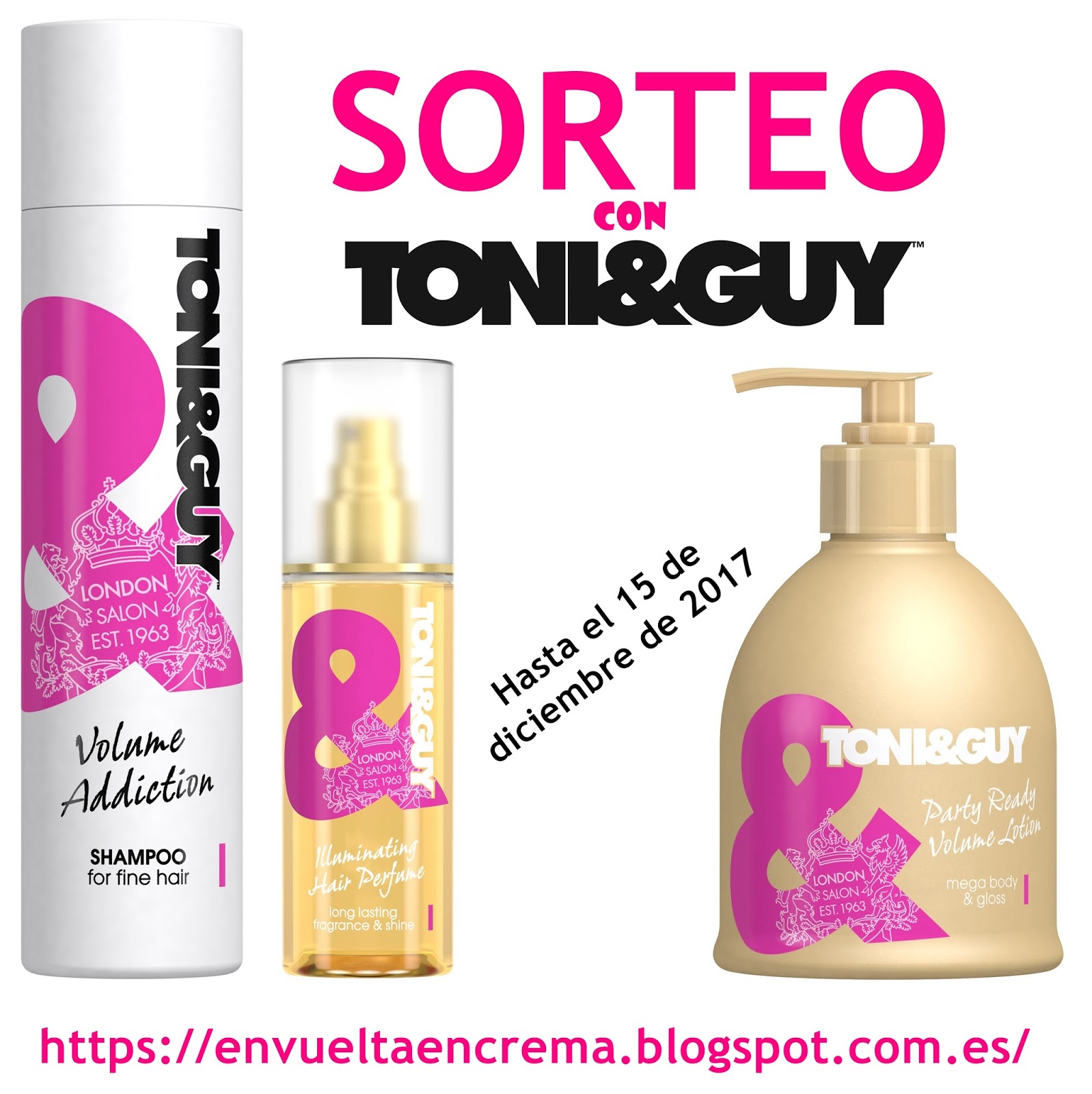 Sorteo Tony&Guy (hasta el 15 de diciembre)