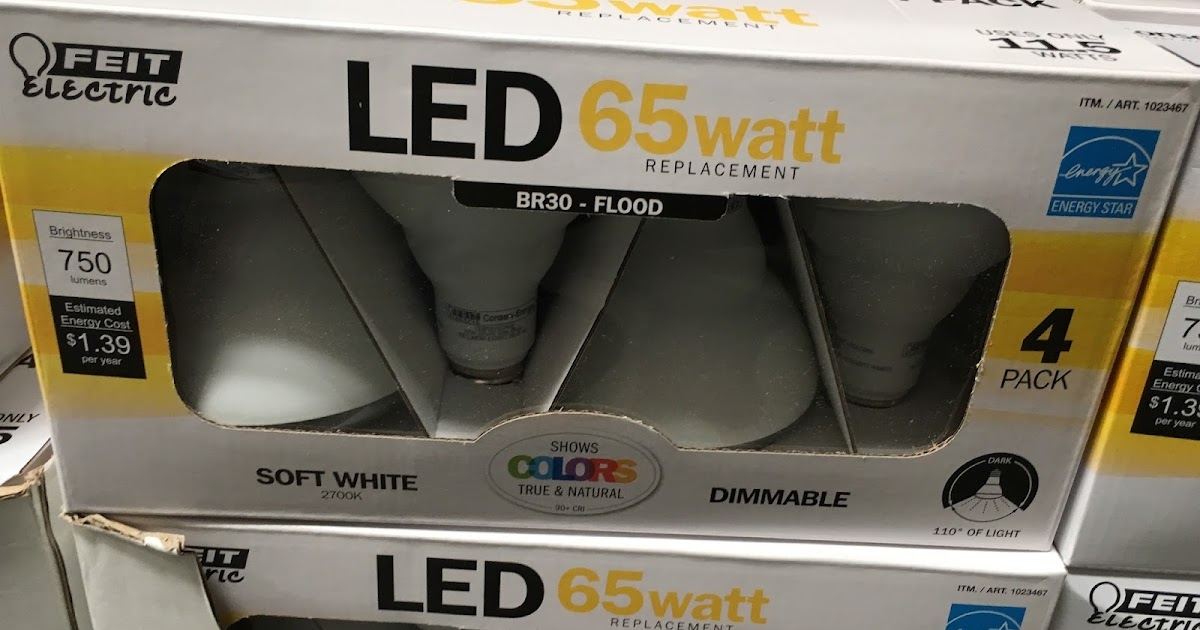 Feit BR30 65 Watt LED Flood Light Costco Weekender Feit BR30 65 Watt LED Flood Light Costco Weekender
