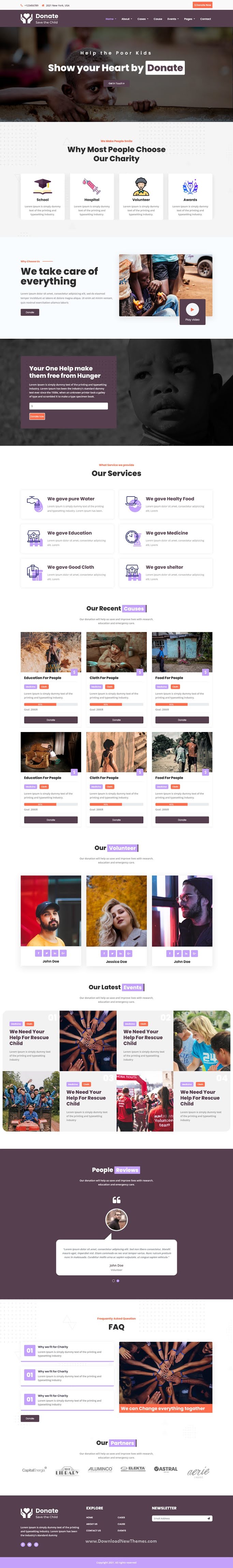 Charity HTML5 Template