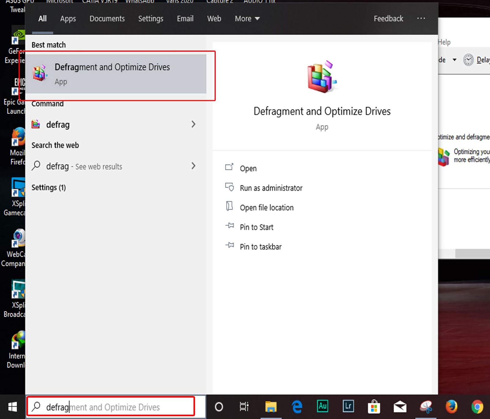 optimize and defragment drive optimize and defragment drive