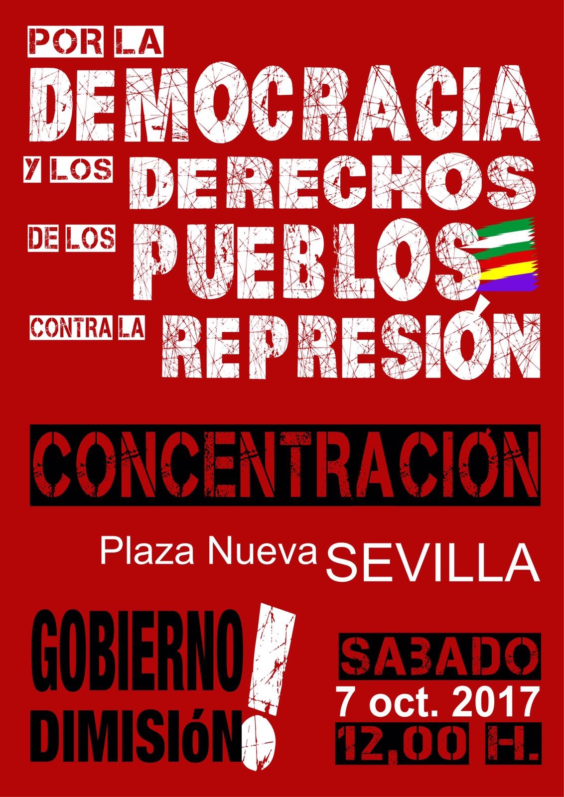 CONCENTRACIÓN EN SEVILLA: Sábado,7 octubre , 12 horas, Plaza Nueva.