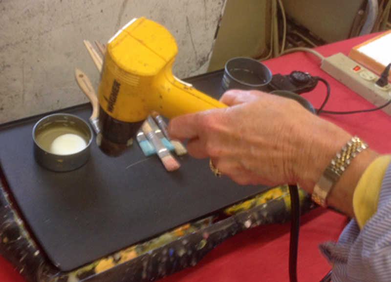 Waxing artistic my first encaustic experience