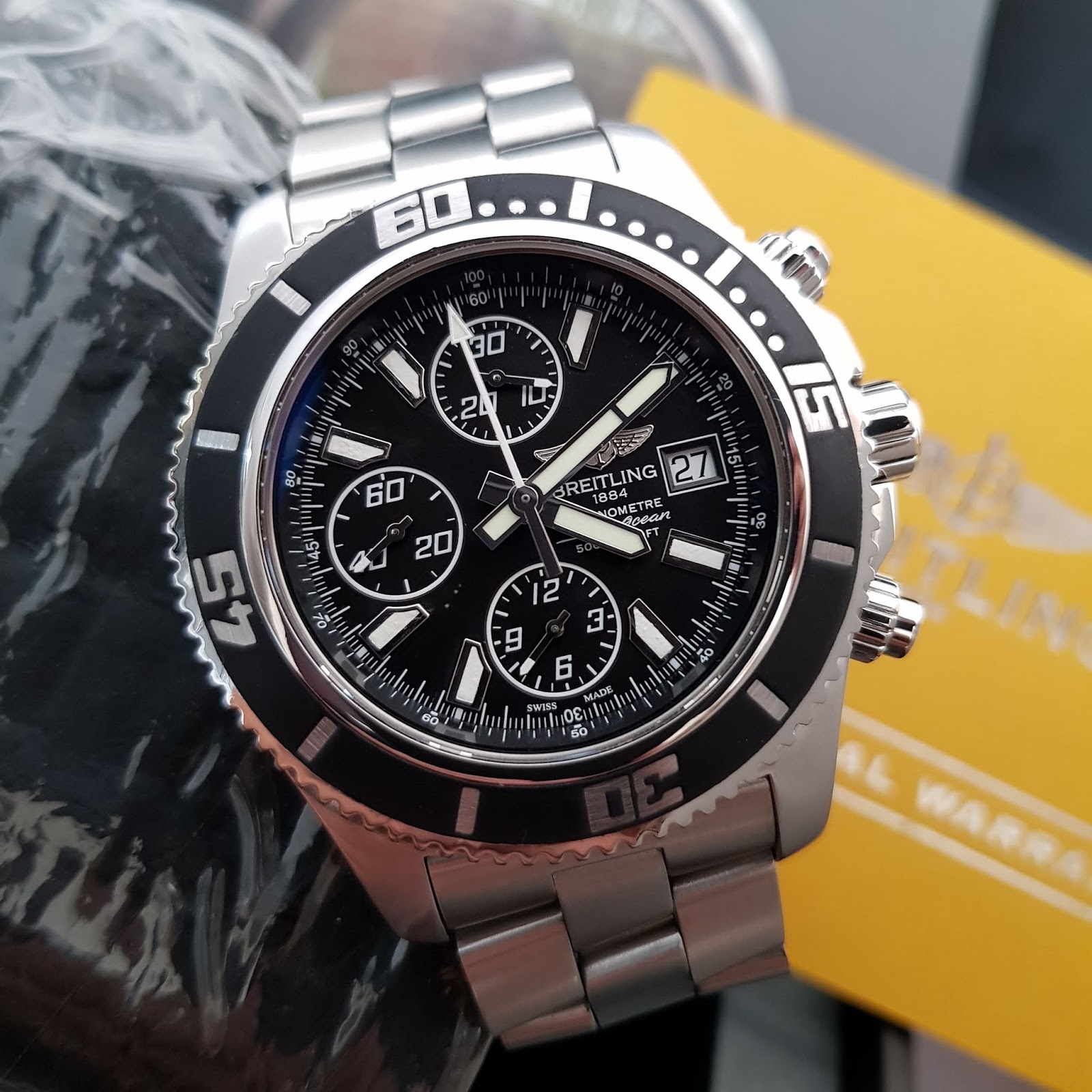 Jual Beli Jam Tangan Arloji Mewah Second Original Buy Sell Trade In Sold Preowned Breitling Super Ocean Chronograph